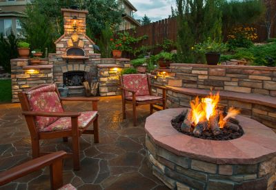 Outdoor Fireplace Masonry